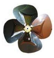 HELICE DE VENTILATEUR HELICOIDE 4PR700.30°A  AL16 SH-XNW