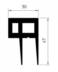 JOINT CAOUTCHOUC POUR CHAMBRE FROIDE JCR-026