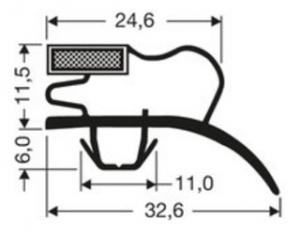 JOINT PVC MAGNETIQUE POUR MEUBLES FRIGOS JPC-198