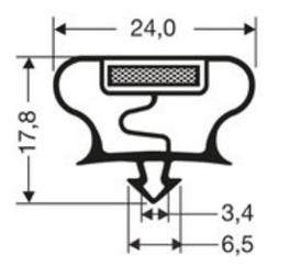 JOINT PVC MAGNETIQUE POUR MEUBLES FRIGOS JPC-199