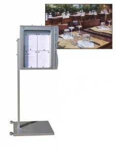 Porte menu extérieur sur pied