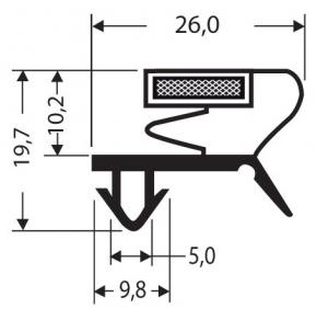 Profils PVC à clipser avec aimant JPC