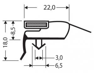Profils PVC à clipser avec aimant JPC