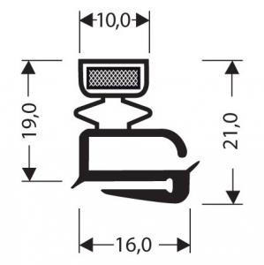 Profils PVC plats avec aimant JPF