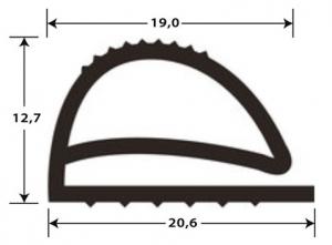 Profils PVC plats sans aimant JPF