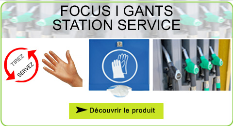 Gants jetables PE station service
