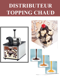 Distributeur de sauce toppings chauds