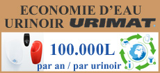 Economie eau Urinoir sans eau URIMAT