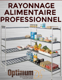 Rayonnage Aluminium et Inox pour Chambre Froide